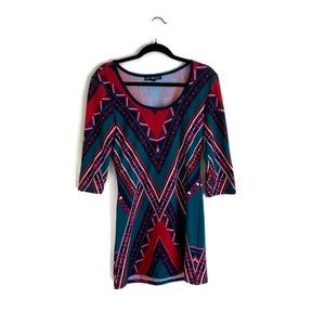 Large Derek Heart Tribal Dress- L